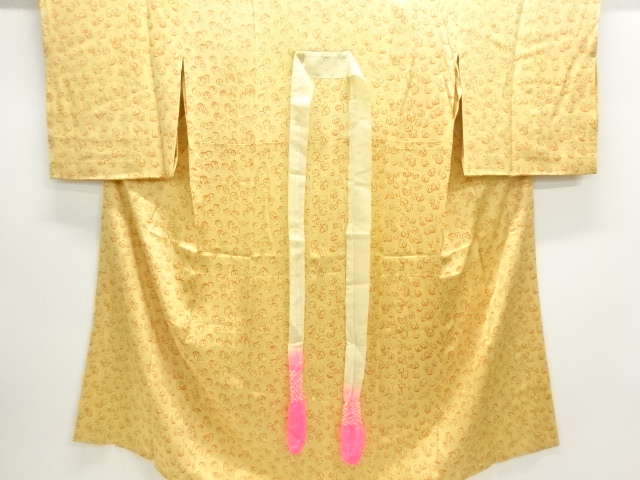 JAPANESE KIMONO / ANTIQUE HITOE JUBAN / SILK / DARUMA